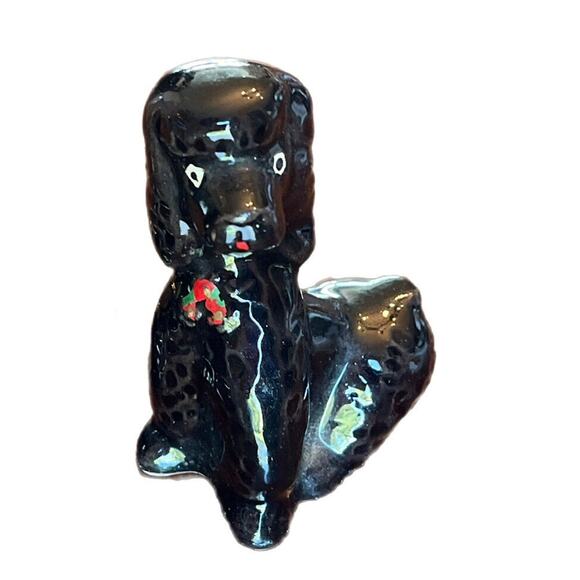 Vintage Mini English Cocker Spaniel Figurine High Gloss Collectible Statue Black - Picture 3 of 7
